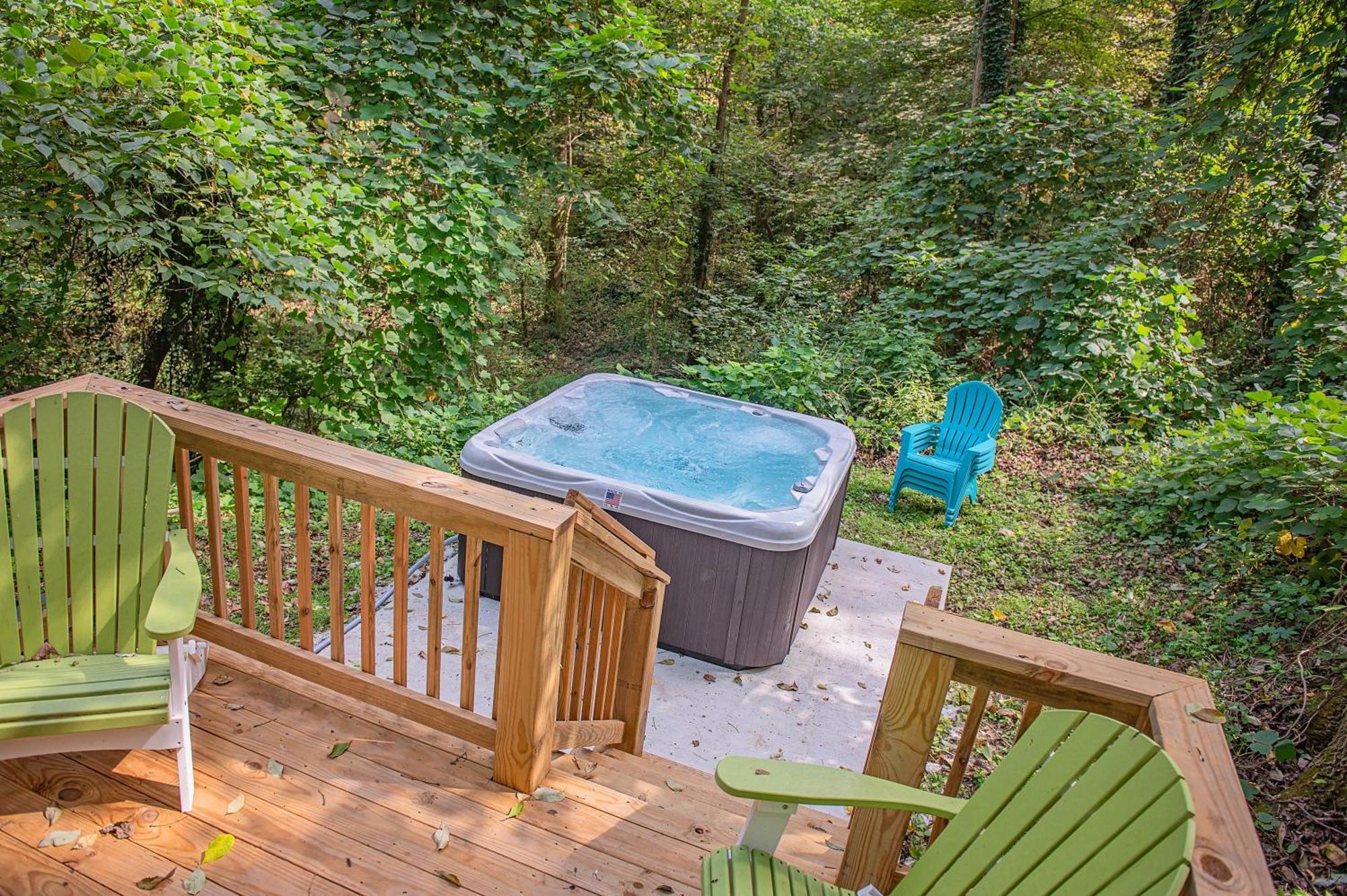 Tiny Cabin Village Private Hot Tub Lynda Cabin Chattanooga Exterior foto